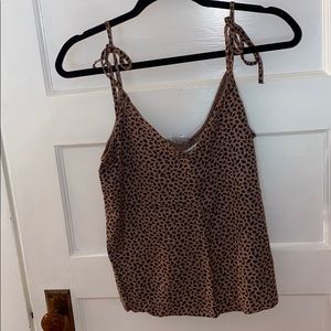 NWT Black & Tan “Cheetah” Print Tank